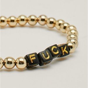Fuck Lettered Bracelet